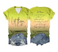 Camiseta de verano para mujer, diseño de "Going Out Let Them Misunderstand You" 2026 que cambia de color, holgada, manga corta, ajuste holgado, lindas letras gráficas, favorecedoras, casuales, cuello