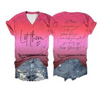 Camiseta de verano para mujer, diseño de "Going Out Let Them Misunderstand You" 2026 que cambia de color, holgada, manga corta, ajuste holgado, lindas letras gráficas, favorecedoras, casuales, cuello