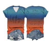 Camiseta de verano para mujer, diseño de "Going Out Let Them Misunderstand You" 2026 que cambia de color, holgada, manga corta, ajuste holgado, lindas letras gráficas, favorecedoras, casuales, cuello