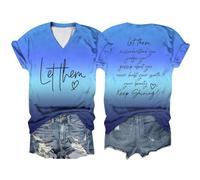 Camiseta de verano para mujer, diseño de "Going Out Let Them Misunderstand You" 2026 que cambia de color, holgada, manga corta, ajuste holgado, lindas letras gráficas, favorecedoras, casuales, cuello