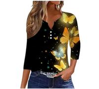 Camiseta de verano para mujer, monocolor, estilo vacacional, a la moda, informal, holgada, cómoda, cuello en V, jacquard, hueca, manga corta, Techno, naranja, XL