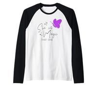 Camiseta de verano para mujer She is Magic That One Butterfly Camiseta Manga Raglan