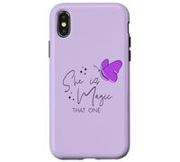 Camiseta de verano para mujer She is Magic That One Butterfly Carcasa para iPhone X/XS