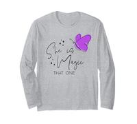 Camiseta de verano para mujer She is Magic That One Butterfly Manga Larga