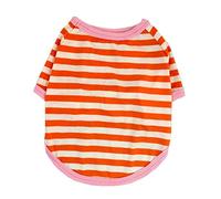 Camiseta de verano para perro, chaleco para perro, camisetas suaves y frescas, chalecos a rayas, ropa transpirable para cachorros, gatitos, gatos, perros pequeños y medianos