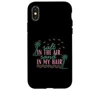 Camiseta de Verano Salt in The Air Sand in My Hair Beach Carcasa para iPhone X/XS