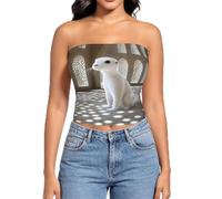 Camiseta de verano sin tirantes para mujer, diseño de pulpo esqueleto, Sables in the Desert Palace, XL