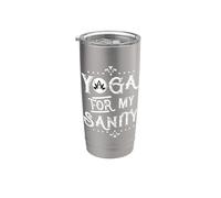 CAMISETA DE YOGA DIVERTIDA. YOGA PARA MI SANIDAD. APRENDE A RELAJARSE Y REFRIGERAR Vaso térmico de acero inoxidable de doble pared