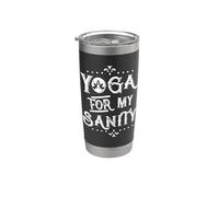 CAMISETA DE YOGA DIVERTIDA. YOGA PARA MI SANIDAD. APRENDE A RELAJARSE Y REFRIGERAR Vaso térmico de acero inoxidable de doble pared
