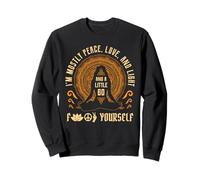 Camiseta de yoga I'm mostly Peace Love and Light and a Little Sudadera