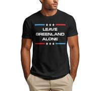 Camiseta Dejad Groenlandia en Paz para Hombre y Mujer, Camiseta Unisex de Manga Corta.