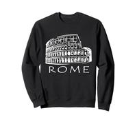 Camiseta del Antiguo Coliseo Romano Roma Italia Camiseta con Texto en Roma Sudadera