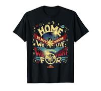 Camiseta del Capitán Marvel Home Is What We Fight For Graphic Camiseta