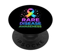 Camiseta del Día de Las Enfermedades Raras 2026 - Apoya la concienciación sobre Enfermedades Raras PopSockets PopGrip Adhesivo