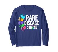 Camiseta del Día de Las Enfermedades Raras 2026 - Concientización Fuerte sobre Enfermedades Raras Manga Larga