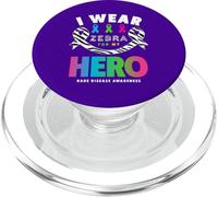 Camiseta del Día de Las Enfermedades Raras 2026 - Uso Cebra para mi héroe PopSockets PopGrip para MagSafe