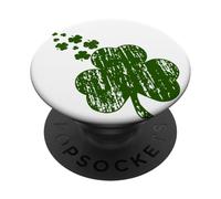 Camiseta del día de San Patricio trébol irlandés del día de San Patricio PopSockets PopGrip Adhesivo