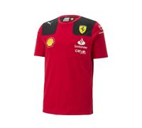 Camiseta del equipo Charles Leclerc de la Scuderia Ferrari 2023 para hombre, color rojo, talla