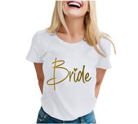 Camiseta del equipo de novia, despedida de soltera, camiseta JGA Team Bride to Be Dama de honor Camiseta Junqgesellenabs Chied Camiseta S-XXL, 07 blanco, XXL