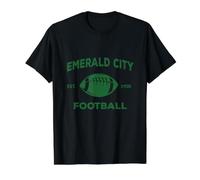 Camiseta del Mago de Oz de Emerald City Football Costume Camiseta gráfica económica