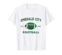 Camiseta del Mago de Oz de Emerald City Football Costume Camiseta gráfica económica, Hombre, Blanco, M
