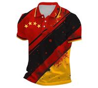 Camiseta del Mundial de Alemania para hombre, camiseta de fútbol 2026, camiseta de polo para hombre, camisa de hombre con estampado de bandera alemana, cremallera para uso diario, festivales y
