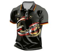 Camiseta del Mundial de Alemania para hombre, camiseta de fútbol 2026, camiseta de polo para hombre, camisa de hombre con estampado de bandera alemana, cremallera para uso diario, festivales y
