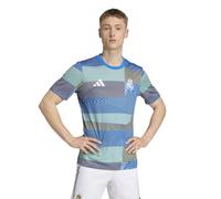 ADIDAS PERFORMANCE Camiseta funcional 'Real Madrid Prematch 2025/2026' azul oscuro / gris / verde claro / blanco M azul oscuro / gris / verde claro / blanco