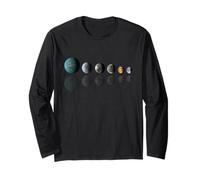 Camiseta del Sistema Solar, Sol niños, Sistema Solar niña Mujer Manga Larga