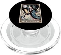 Camiseta del Tarot de la Alta Sacerdotisa - Scroll & Lunar Wisdom Tee PopSockets PopGrip para MagSafe
