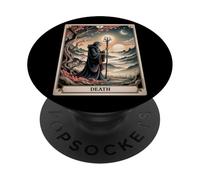 Camiseta del Tarot de la Muerte - Transformación y Nuevo Comienzo V2 PopSockets PopGrip Adhesivo