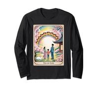 Camiseta del Tarot del arco iris - Camiseta de la felicidad y la armonía de las diez tazas Manga Larga