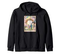 Camiseta del Tarot del arco iris - Camiseta de la felicidad y la armonía de las diez tazas Sudadera con Capucha