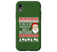 Camiseta del título del Trabajo del Agente | Camiseta de Agente de Navidad Carcasa para iPhone XR