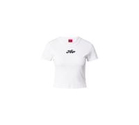 Camiseta 'Delanor_2' Mujer HUGO XS negro / blanco natural