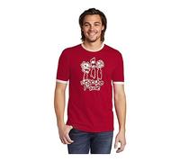 Camiseta Depeche Mode, Retro, Pop Electrónico, Concierto Festival, Rock música (M, Rojo -Blanco)