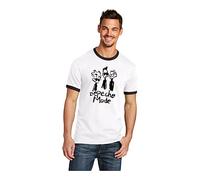 Camiseta Depeche Mode, Retro, Pop Electrónico, Concierto Festival, Rock música (XL, Blanco - Negro)