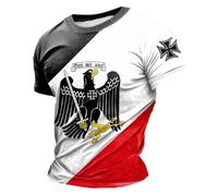 Camiseta Deporte Hombre - Camisetas Deporte Hombre Camiseta de manga corta con cuello redondo informal cómoda moderna con estampado de tanque alemán Tiger de Segunda Guerra Mundial Europa para hombre