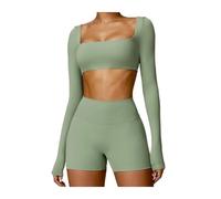 Camiseta Deportiva de Manga Larga for Mujer, Ideal for Yoga, Gimnasio, Fitness, Correr al Aire Libre para Fitness Yoga(Color2,M)