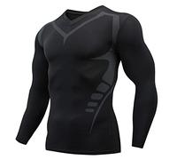 Camiseta Deportiva de Manga Larga para Hombre, Camiseta Deportiva para Correr, Ropa de compresión para Gimnasio atlético Muscular para Hombre#Z