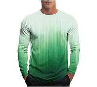 Camiseta deportiva de manga larga para hombre con corte muscular y degradado de la humedad, camiseta de fitness básica, camiseta funcional transpirable, camiseta de manga larga (Gym & ocio, tallas