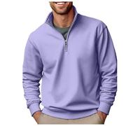 Camiseta deportiva de manga larga para hombre, suave y cálida, cuello redondo, estilo retro étnico, morado, XXL