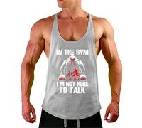 Camiseta Deportiva de Tirantes para Hombre Sin Manga Slim Fit Cómodo Fitness Top Camisetas de Tirante Gimnasio Deporte Senderismo