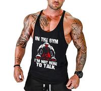 Camiseta Deportiva de Tirantes para Hombre Sin Manga Slim Fit Cómodo Fitness Top Camisetas de Tirante Gimnasio Deporte Senderismo