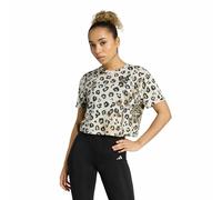 Camiseta deportiva estampado de leopardo Mujer Talla M. Color Gris