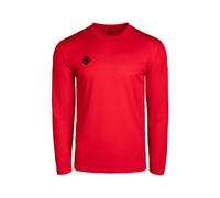 Izas - Camiseta Técnica para Hombre con Tecnología Dry Fit - Camiseta de Manga Larga con Hydrospeed Que Expulsa el Sudor a la Superficie y Mantiene Seca la Piel - Creus LSRED (Rojo) - Talla M