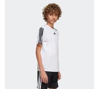 adidas Niños Train Essentials 3-Stripes T-Shirt, White/Black, 13-14 Years