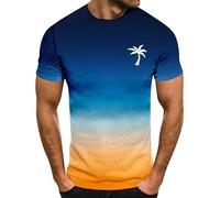 Camiseta deportiva para hombre, camiseta de deporte de secado rápido, transpirable, camiseta de entrenamiento para hombre, manga corta, camiseta seca, sudoración, deportiva, ropa deportiva, Marine10.,