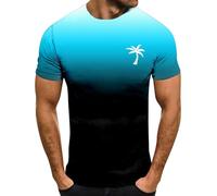 Camiseta deportiva para hombre, camiseta de deporte de secado rápido, transpirable, camiseta de entrenamiento para hombre, manga corta, camiseta seca, sudoración, deportiva, ropa deportiva, Azul
