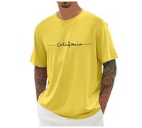 Camiseta deportiva para hombre de algodón de gran tamaño, camiseta básica de manga corta, cuello redondo con estampado de ciudades, camiseta ligera de verano, camisetas informales, tallas grandes